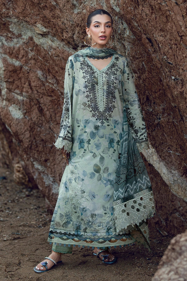 Gardenia by Nurèh – Embroidered & Printed Lawn 3 Piece Suit with Chiffon Dupatta (NSG-206)