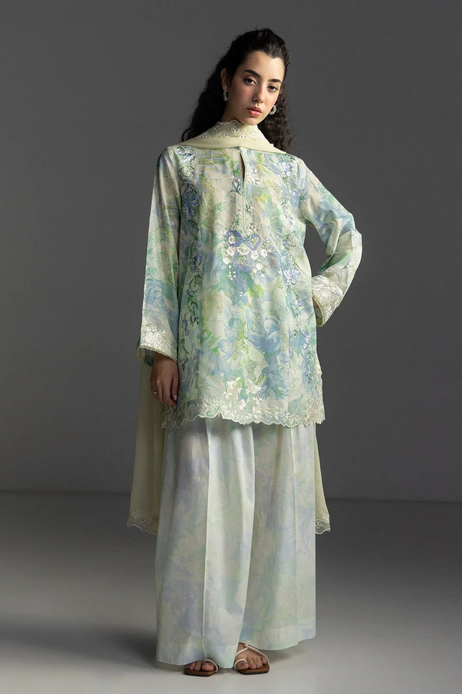 Coco By Zara Shahjahan Lawn 2026 – 3-Piece Embroidered Lawn Suit (AIRA-6A)