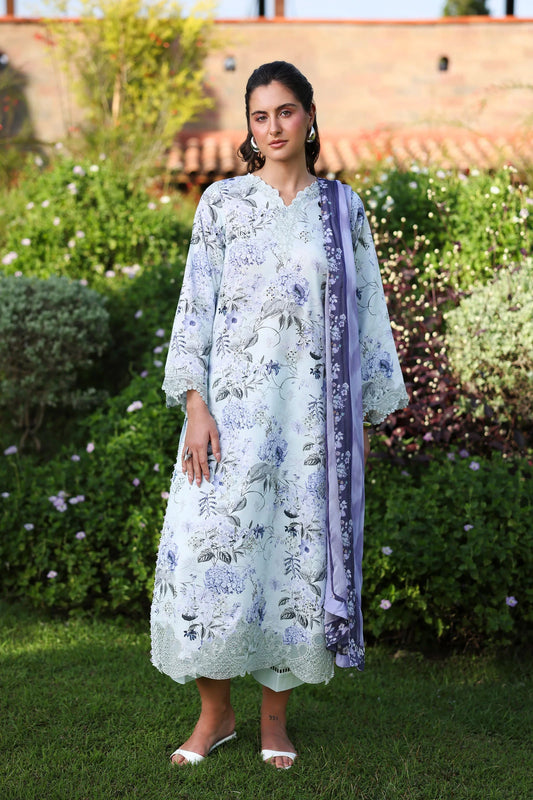 Print Kaari by Raaya – 2 Piece Unstitched Printed & Embroidered Lawn Suit (VELORA)