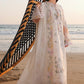 QALAMKAR Sahil | Luxury Chikankari Embroidered 3PC Lawn Suit with Rocket Net Dupatta | ILARA