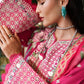 Mushq A Moi Luxury Lawn ’26 | Embroidered 3-Piece Unstitched Suit (Blushing Rose)