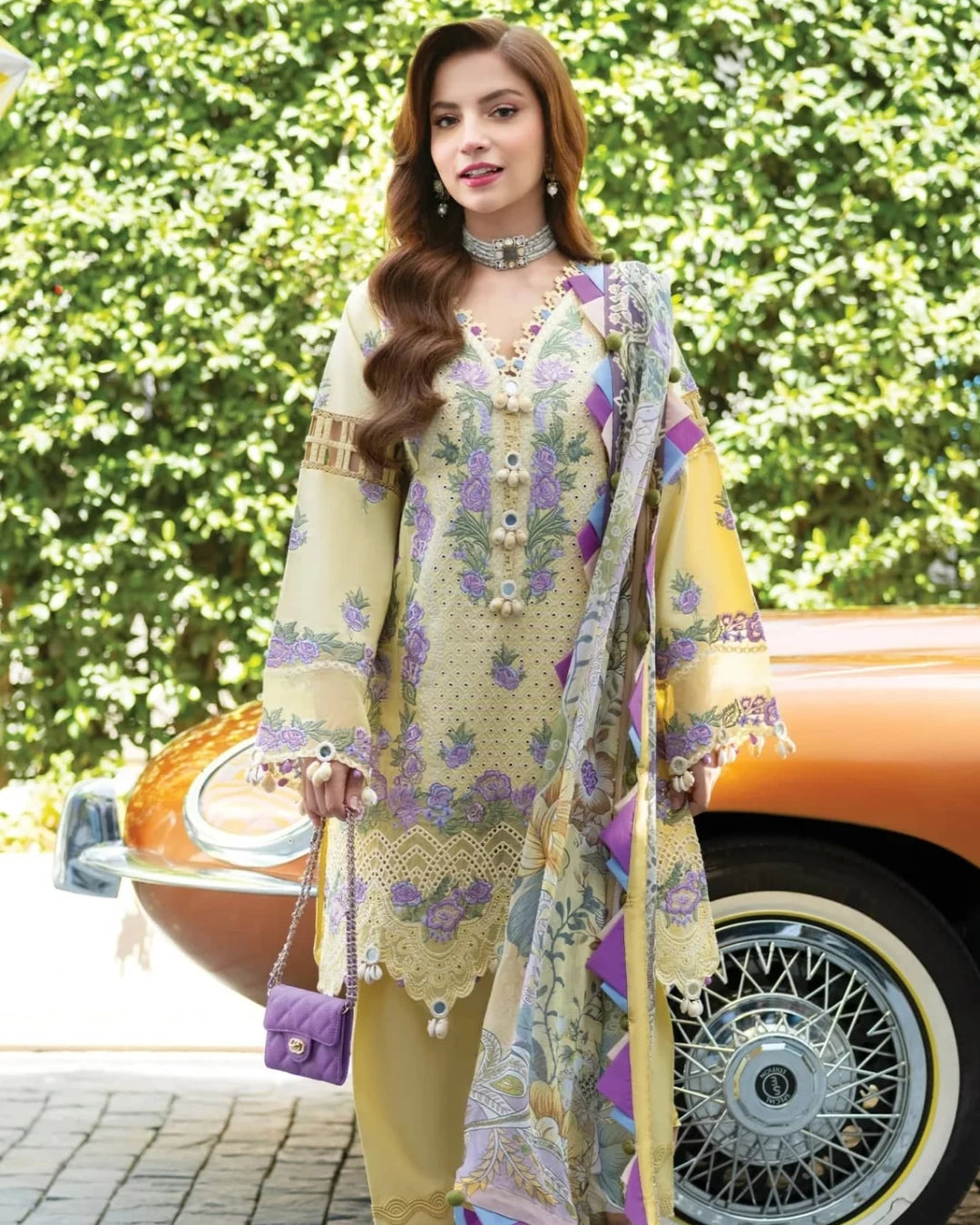 Jade Ombre Starlet Luxury Lawn – Chikankari Embroidered Unstitched 3-Piece Suit | 20822