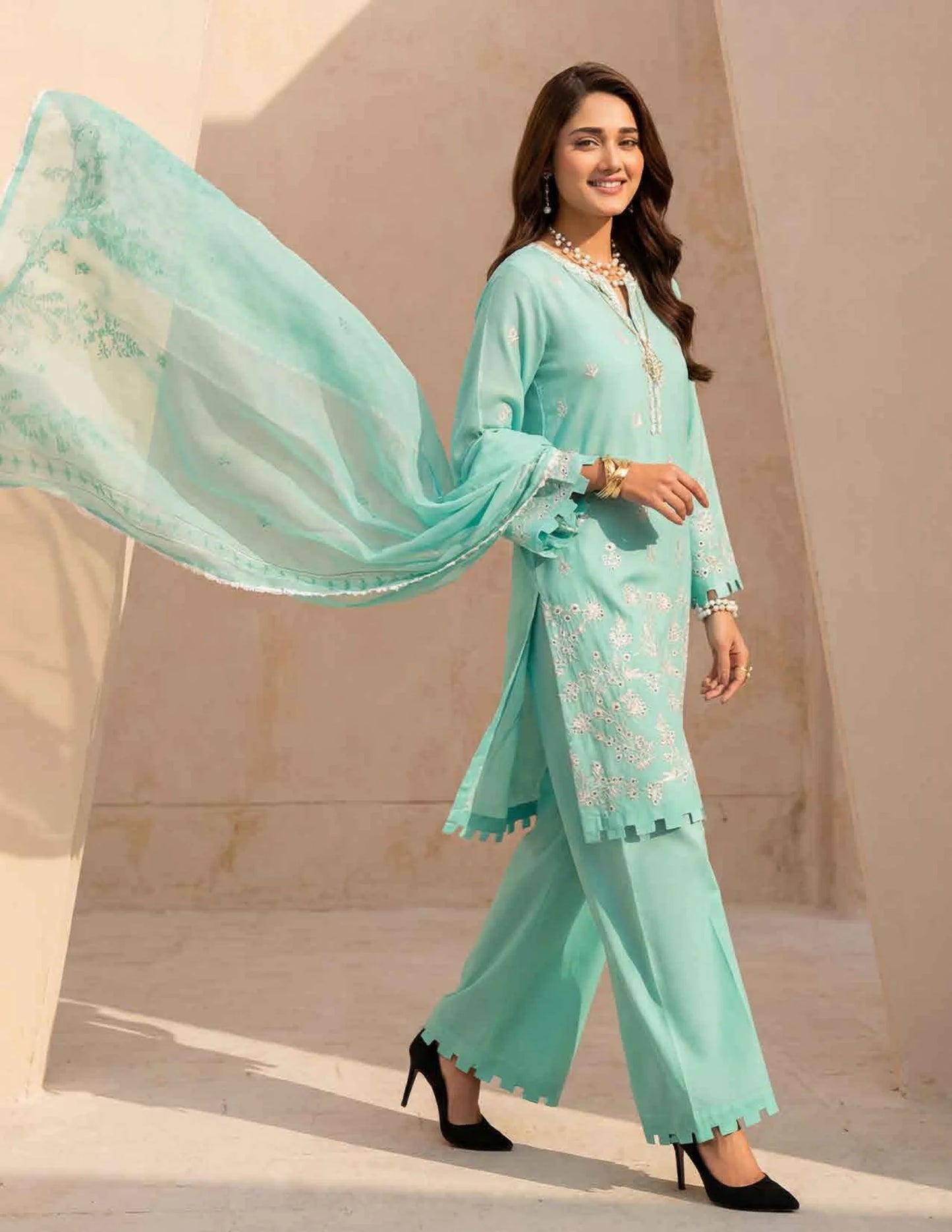 AMAL Spring Pret by Allys – 3PC Stitched Embroidered Suit | Spring Collection 2026