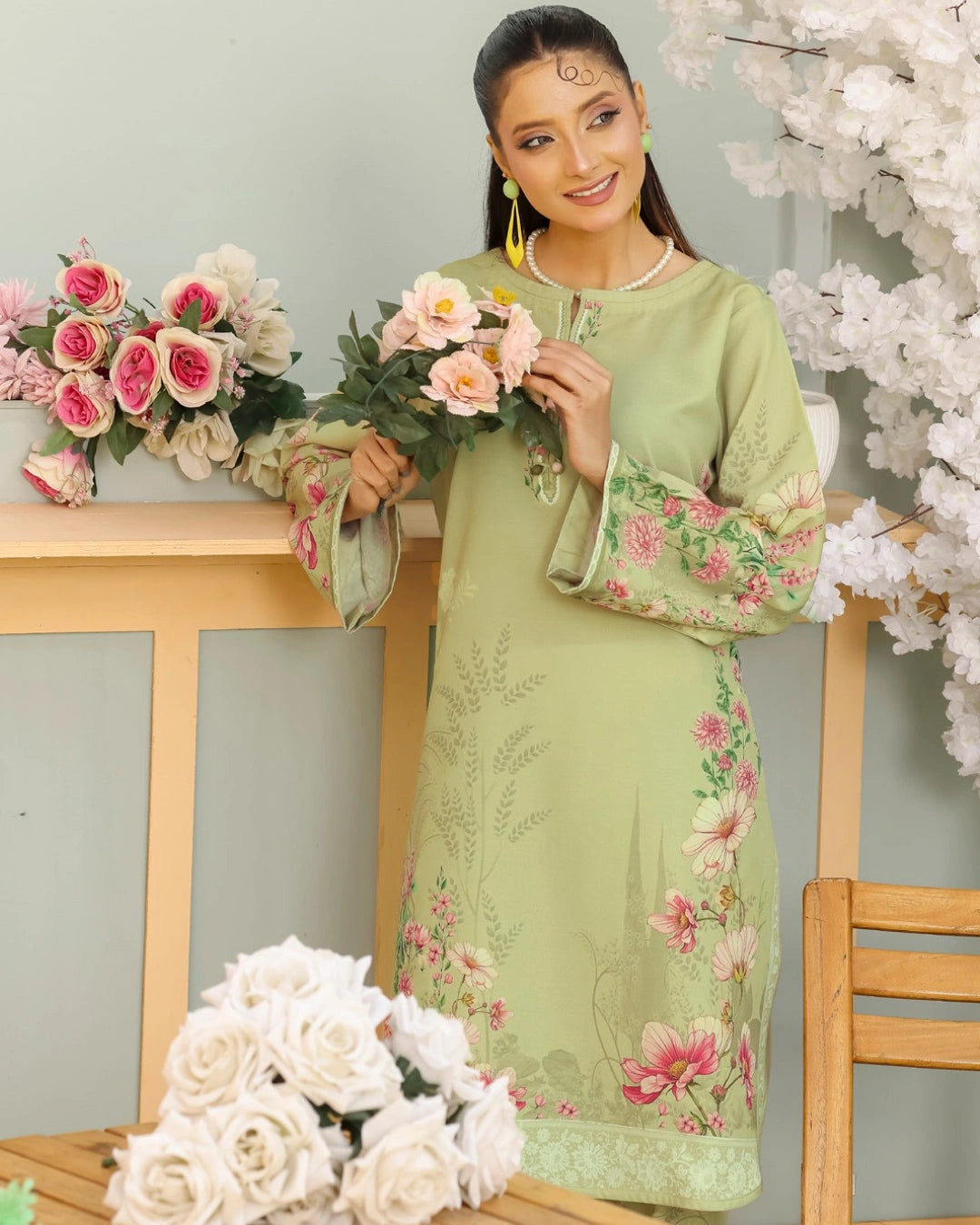 Amna Khurram Lawn Printed Co-Ord Set _1A5 – Ready to Wear