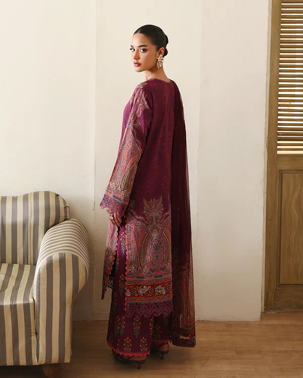 Roheenaz Éclat | Dahlia Dream | Unstitched 3 Piece Lawn Suit (Printed & Embroidered)
