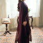 AZURE - EID ENSEMBLES unstitch chiffon 3 pc suite (Nectar Rouge)