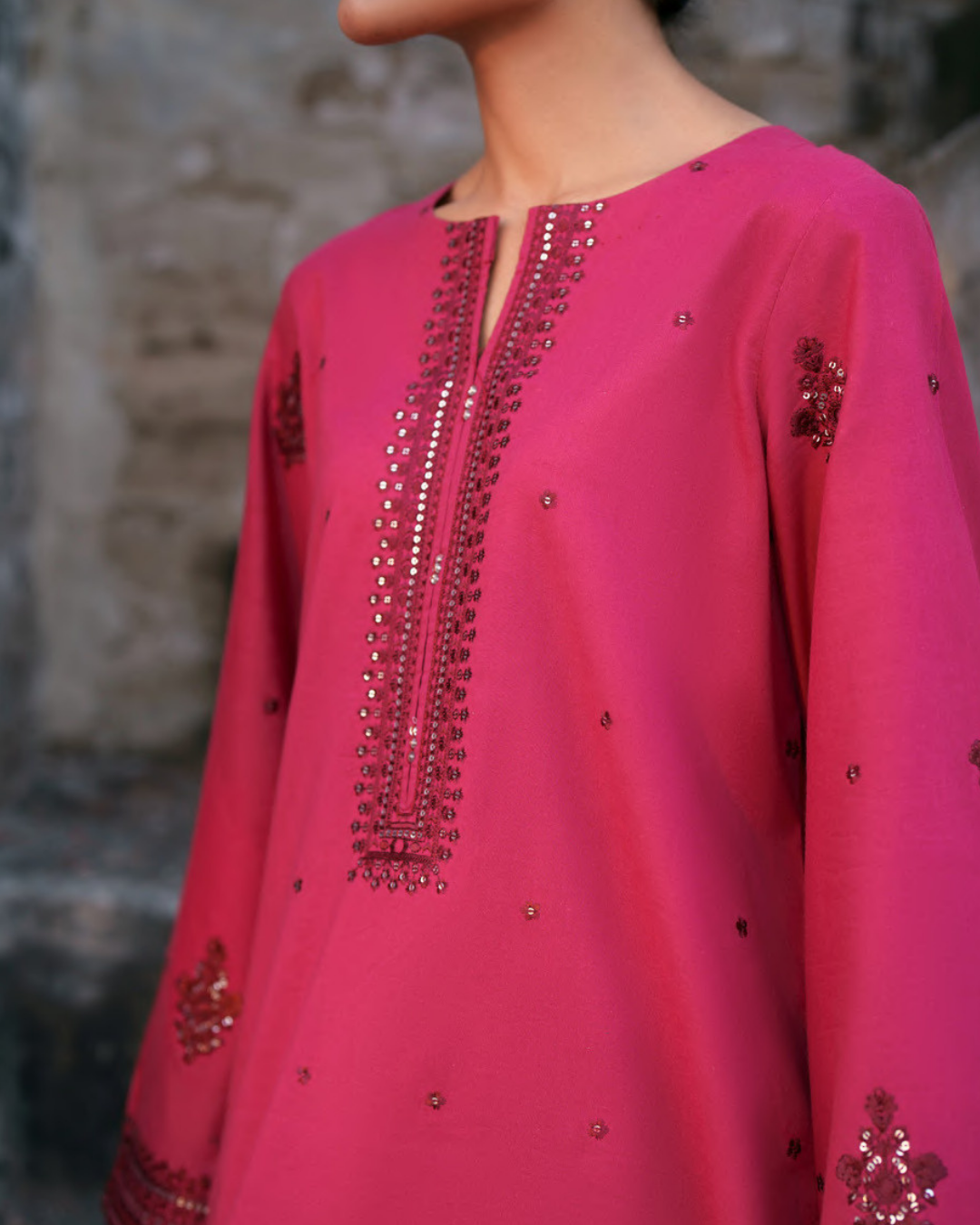 Casualite - Embroidered Lawn Stitched 3 Piece Suit (VELOURA)