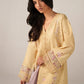 Iznik spring Butter Yellow Embroidered Lawn 3 Piece stitched Suit (SS-11)