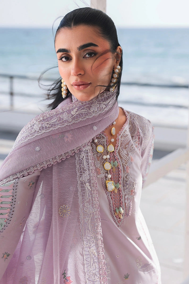 QALAMKAR Sahil | Luxury Chikankari Embroidered 3PC Lawn Suit with Jacquard Weaved Dupatta | REHMA
