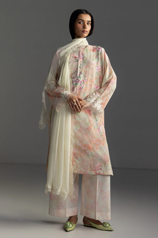 Coco By Zara Shahjahan Lawn 2026 – 3-Piece Embroidered Lawn Suit (AIRA-6B)
