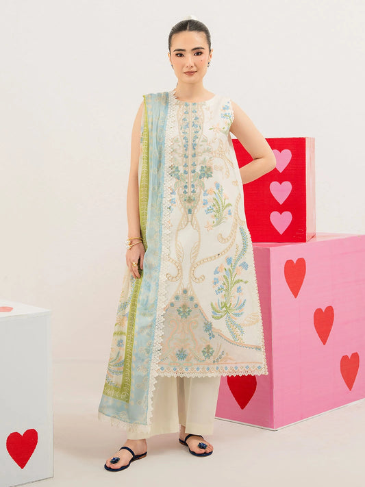 Annaya by Mahnur | Embroidered Lawn Unstitched 3-Piece Suit A-010