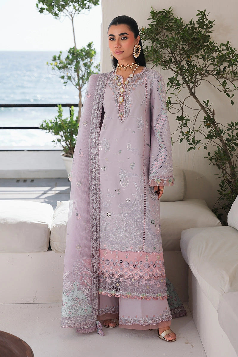 QALAMKAR Sahil | Luxury Chikankari Embroidered 3PC Lawn Suit with Jacquard Weaved Dupatta | REHMA