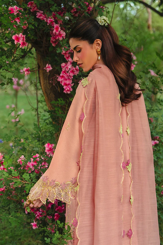 Rang Rasiya- Embroidered Lawn 3PC Unstitched Suit with Net Dupatta (Rania)