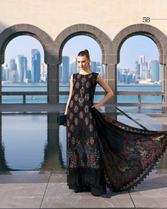 MARIA B LUXURY 3 Piece Embroidered Lawn Suit (Unstitched)