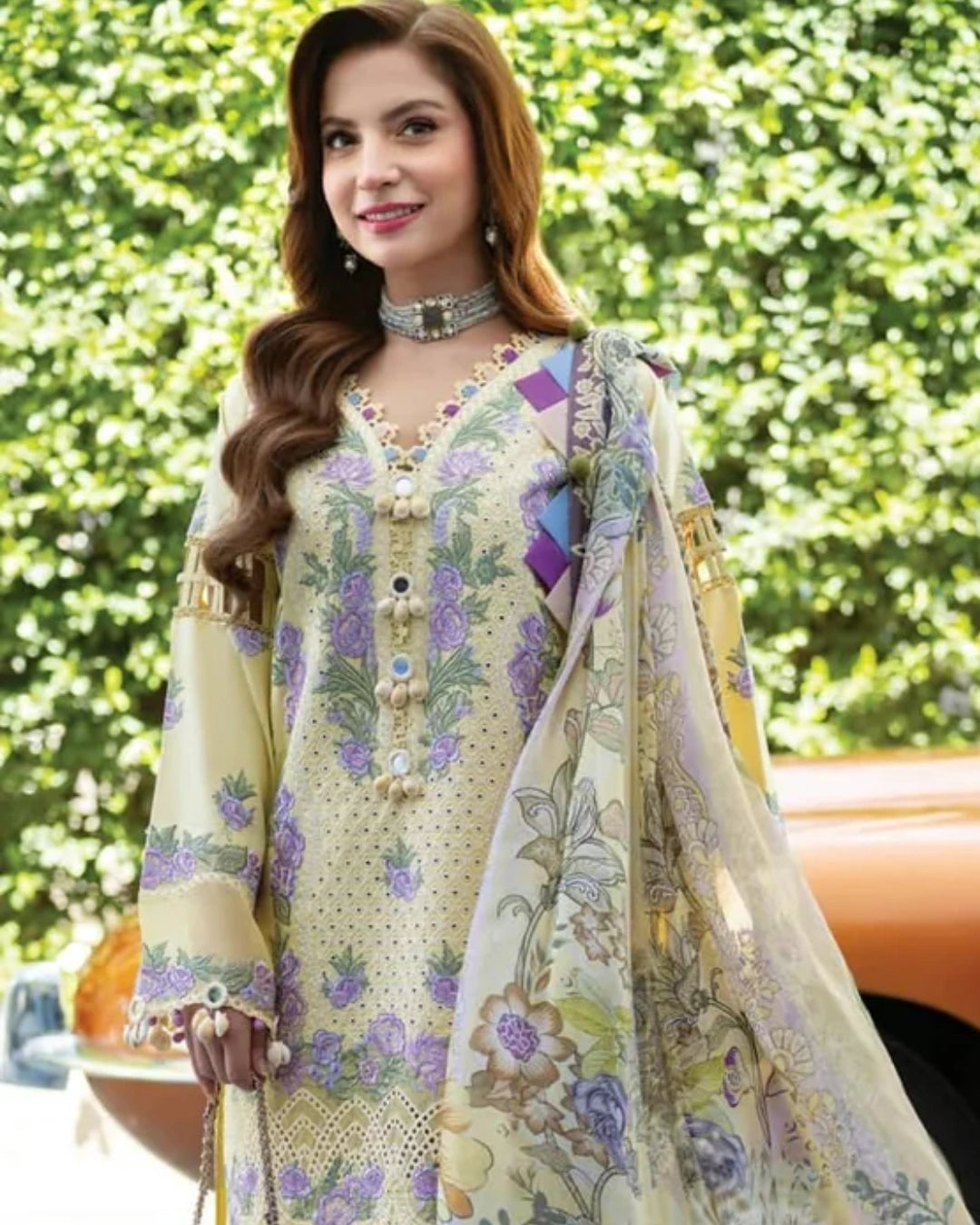 Jade Ombre Starlet Luxury Lawn – Chikankari Embroidered Unstitched 3-Piece Suit | 20822