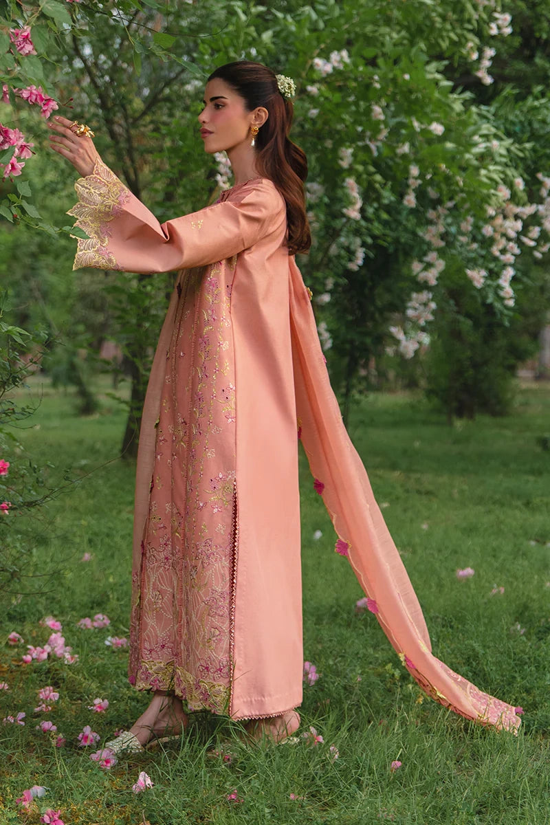 Rang Rasiya- Embroidered Lawn 3PC Unstitched Suit with Net Dupatta (Rania)
