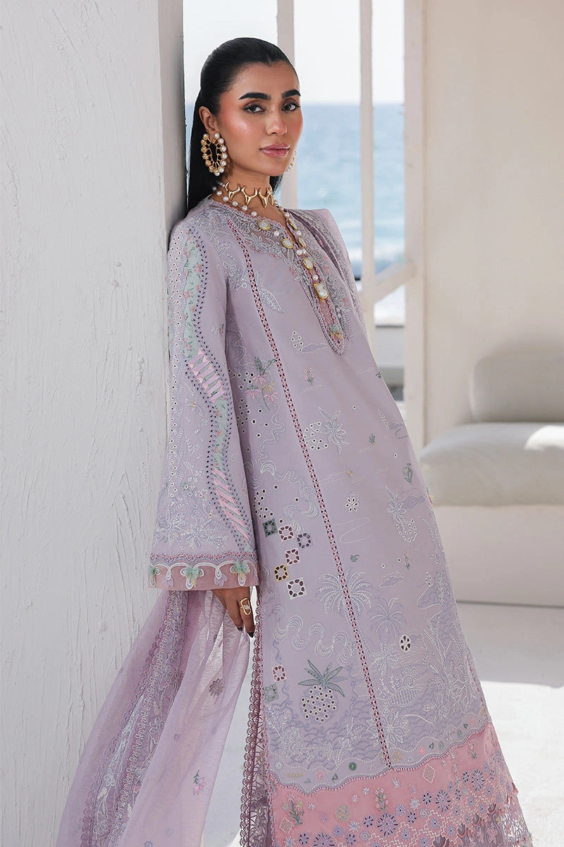 QALAMKAR Sahil | Luxury Chikankari Embroidered 3PC Lawn Suit with Jacquard Weaved Dupatta | REHMA