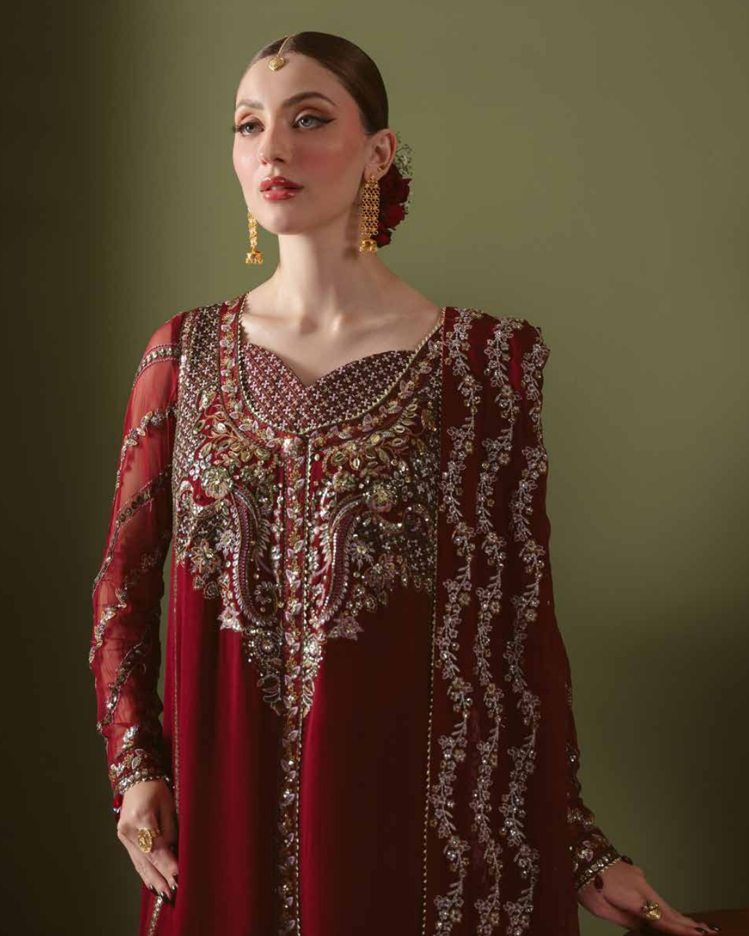 Elaya by Nureh Embroidered Luxury Chiffon Unstitched 3 Piece Suit (NEL-92)