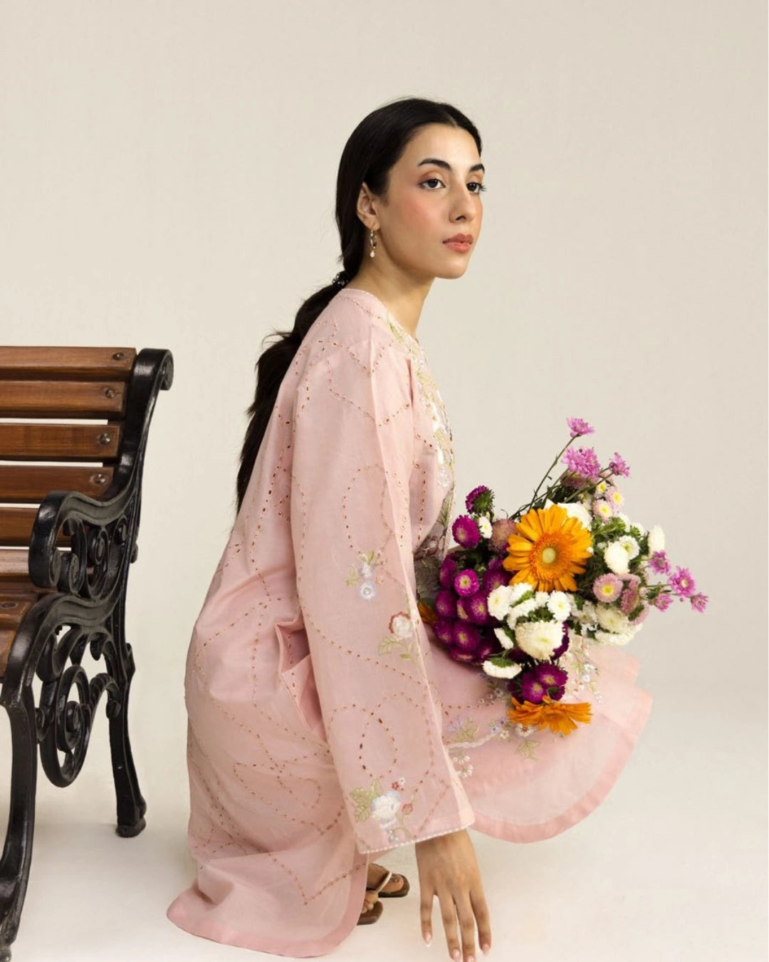 Coco By Zara Shahjahan Embroidered Lawn 3-Piece Unstitched Suit (Lune-2B)