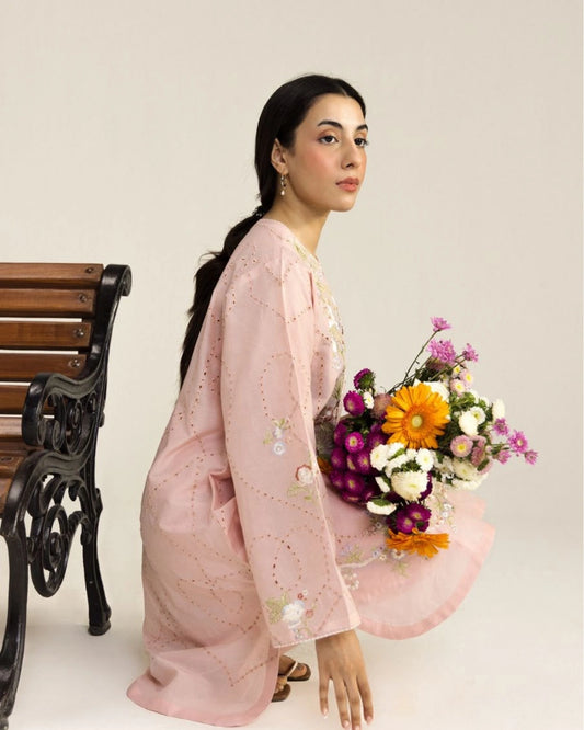 Coco By Zara Shahjahan Embroidered Lawn 3-Piece Unstitched Suit (Lune-2B)