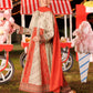 Garnet Embroidered Lawn Stitched 3 Piece Suit (Orange Pop) | Summer Collection 2026