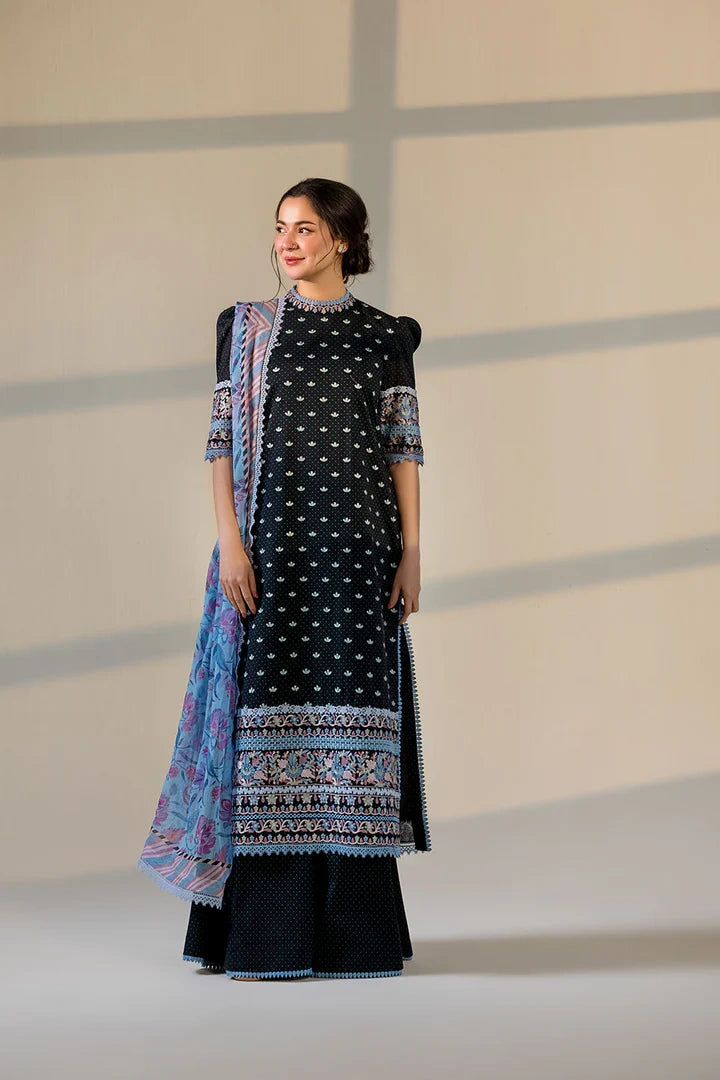 Sobia Nazir VITAL Embroidered 3 Piece Unstitched Lawn Suit (V-6B)