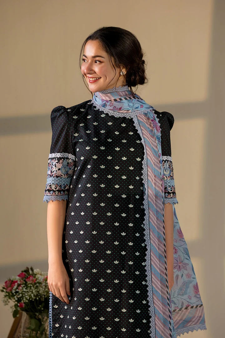 Sobia Nazir VITAL Embroidered 3 Piece Unstitched Lawn Suit (V-6B)