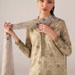 Iznik spring summer Pistachio Green Embroidered Lawn 3 Piece stitched Suit (SS-07)