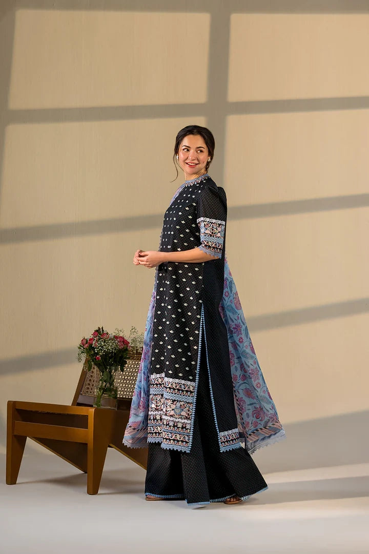 Sobia Nazir VITAL Embroidered 3 Piece Unstitched Lawn Suit (V-6B)