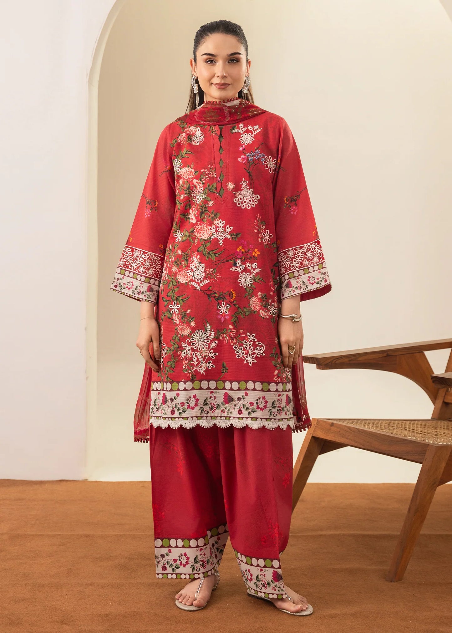 Amal Solace by Allys - Embroidered Chikankari 3 Piece Stitched Suit (DL – 03)