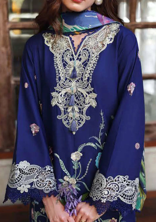 Hemline By Mushq - Secret Garden 26 Unstitched Suit (Sylphae)