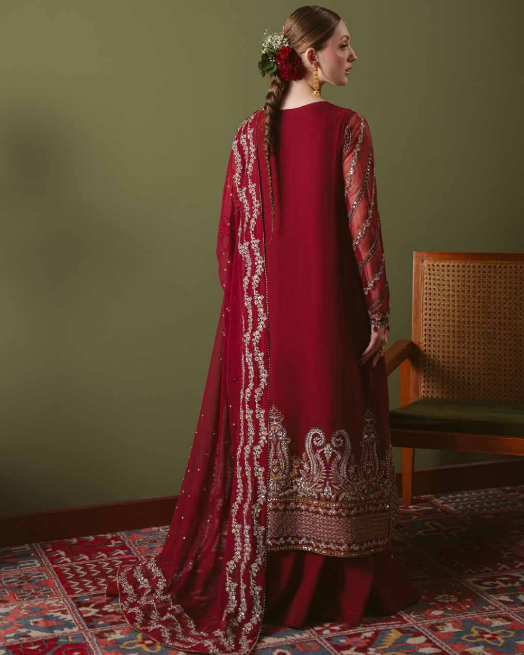 Elaya by Nureh Embroidered Luxury Chiffon Unstitched 3 Piece Suit (NEL-92)