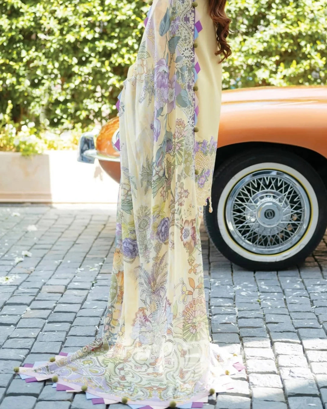 Jade Ombre Starlet Luxury Lawn – Chikankari Embroidered Unstitched 3-Piece Suit | 20822