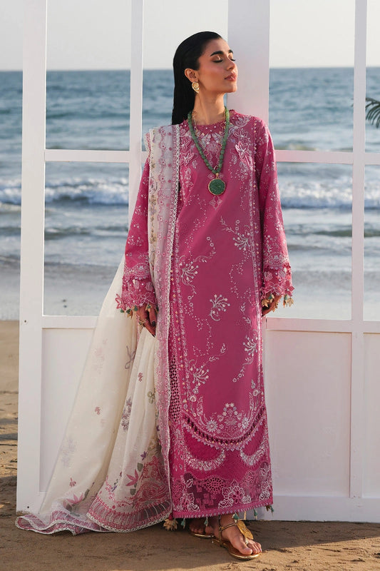 QALAMKAR Sahil | Luxury Chikankari Embroidered 3PC Lawn Suit with Digital Printed Dupatta | TARA