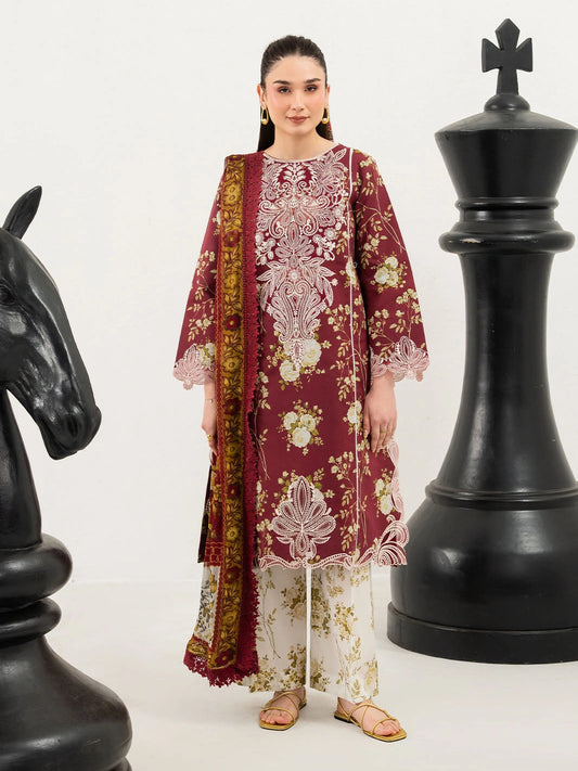Annaya by Mahnur | Embroidered Lawn Unstitched 3-Piece Suit A-012
