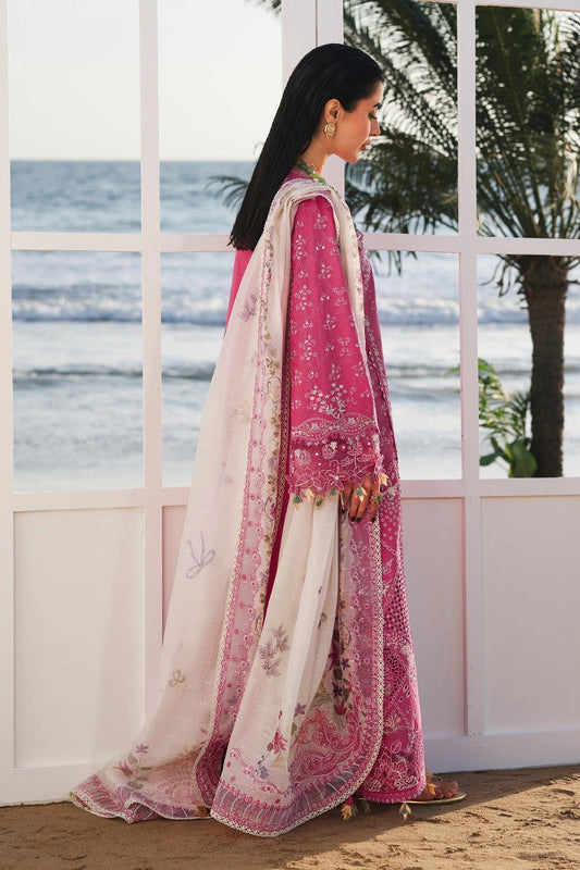 QALAMKAR Sahil | Luxury Chikankari Embroidered 3PC Lawn Suit with Digital Printed Dupatta | TARA
