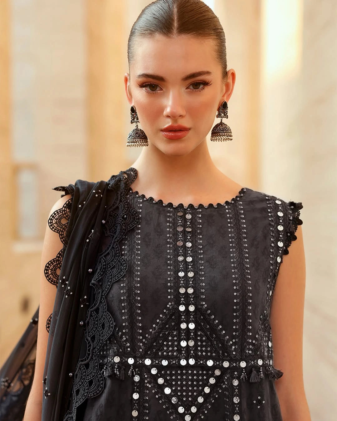 MARIA B LUXURY 3 Piece Embroidered Lawn Suit (Unstitched)