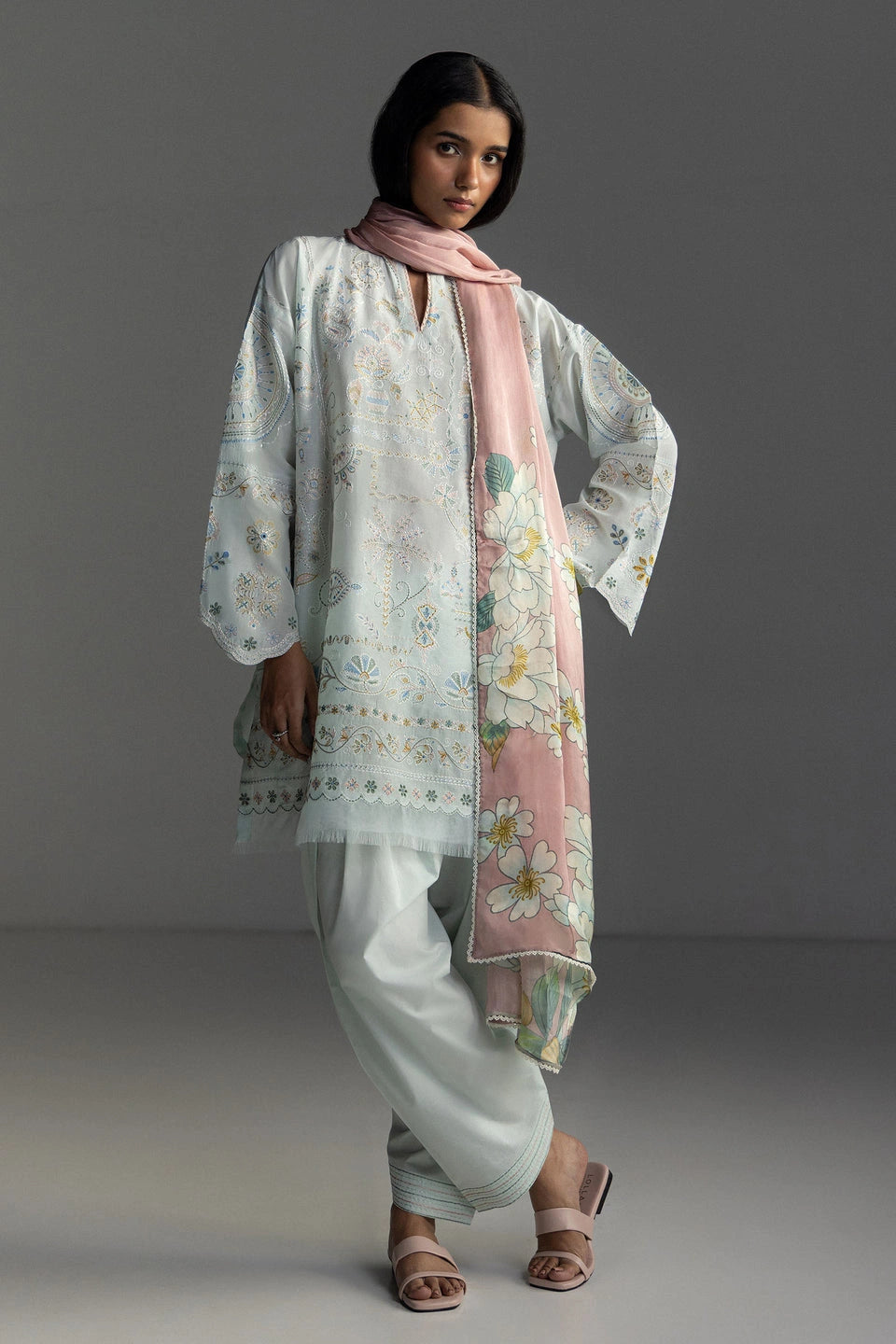 Coco By Zara Shahjahan Lawn 2026 – 3-Piece Embroidered Lawn Suit (Unstitched)VEYA-7B