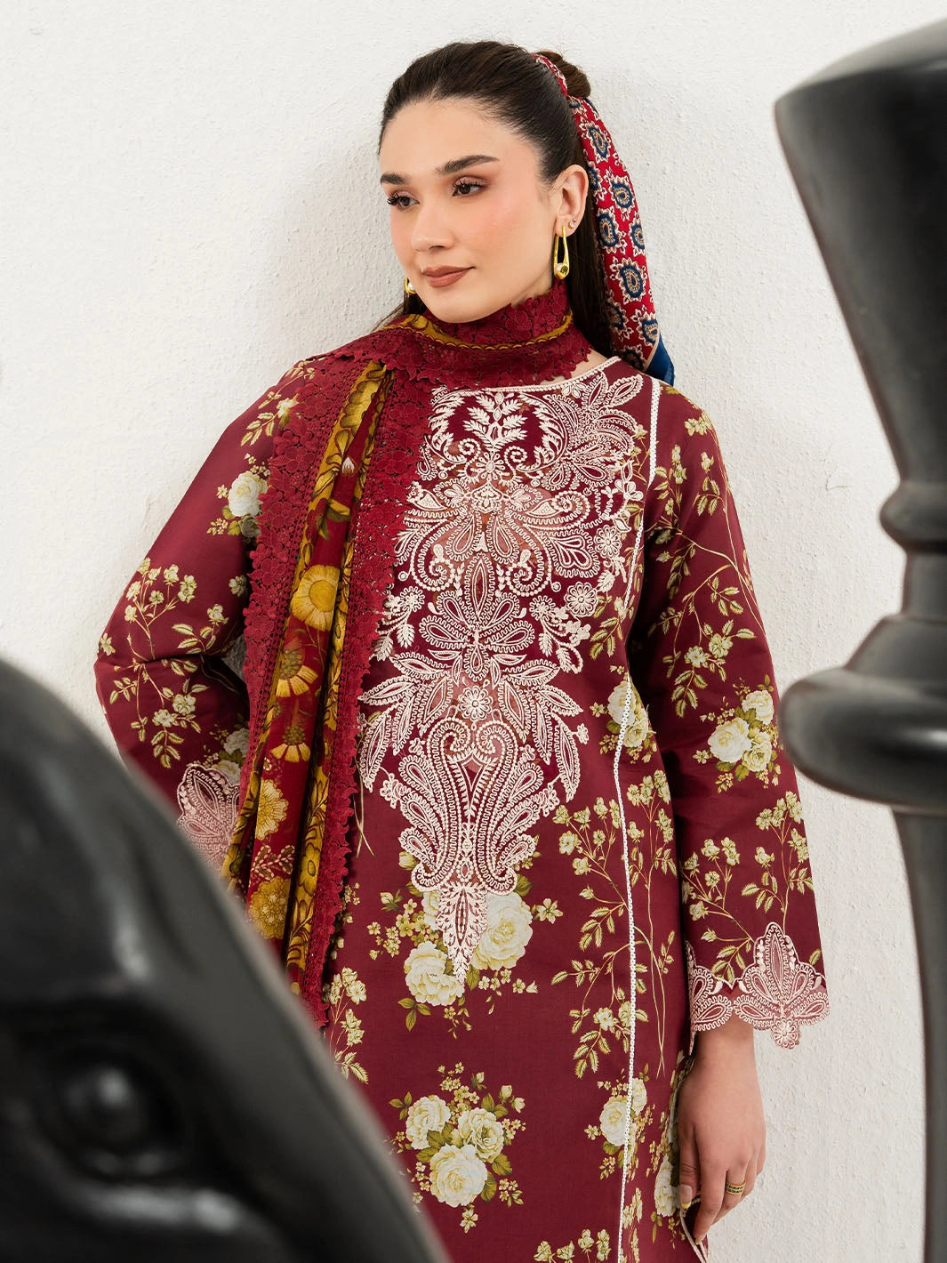 Annaya by Mahnur | Embroidered Lawn Unstitched 3-Piece Suit A-012
