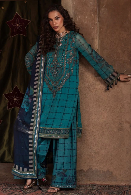 Vasal by Charizma | Premium Embroidered Formal Chiffon 4-Piece Suit with Pure Chiffon Dupatta - VSL6-05