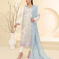 Tawakkal Embroidered Bamber Chiffon Suit With La Bella Viscose Jacquard Trouser D-004