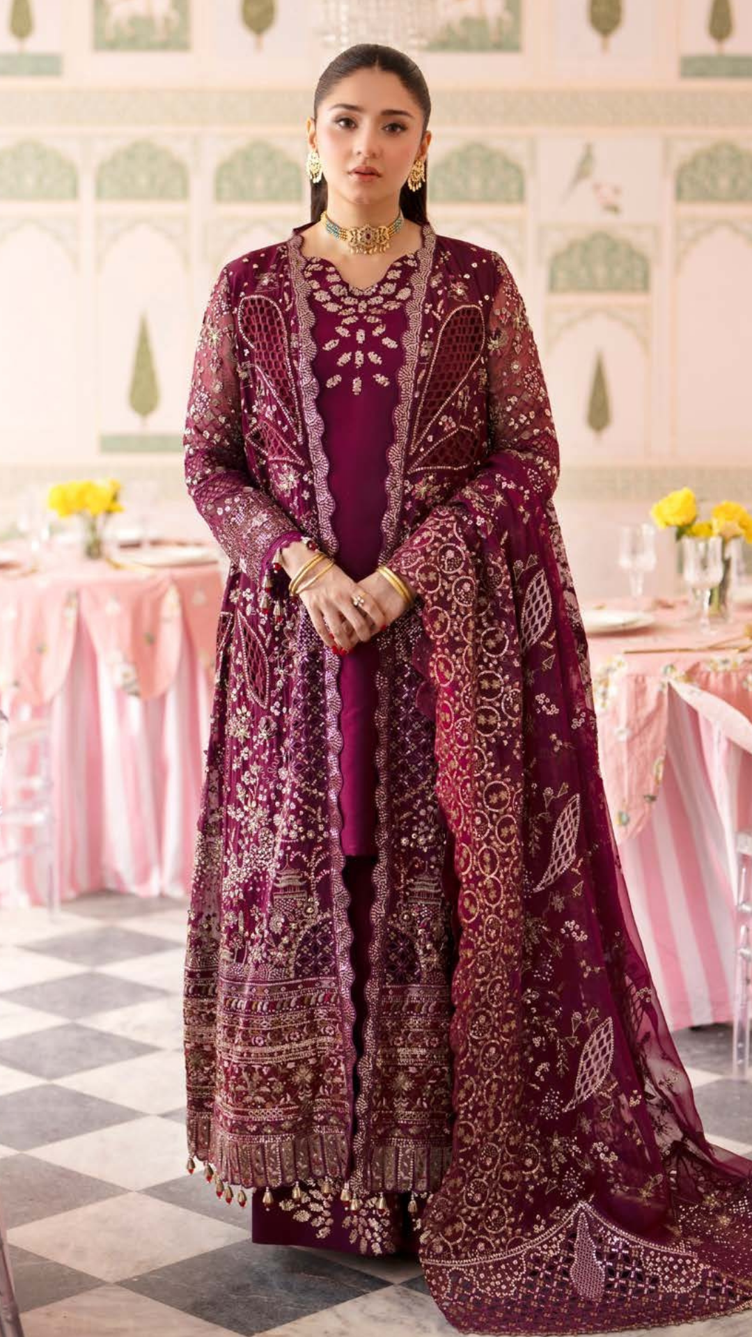 Nureh Jhoomro Embroidered Unstitched 3 peice Luxury Formals suite 2026 (NL-97)