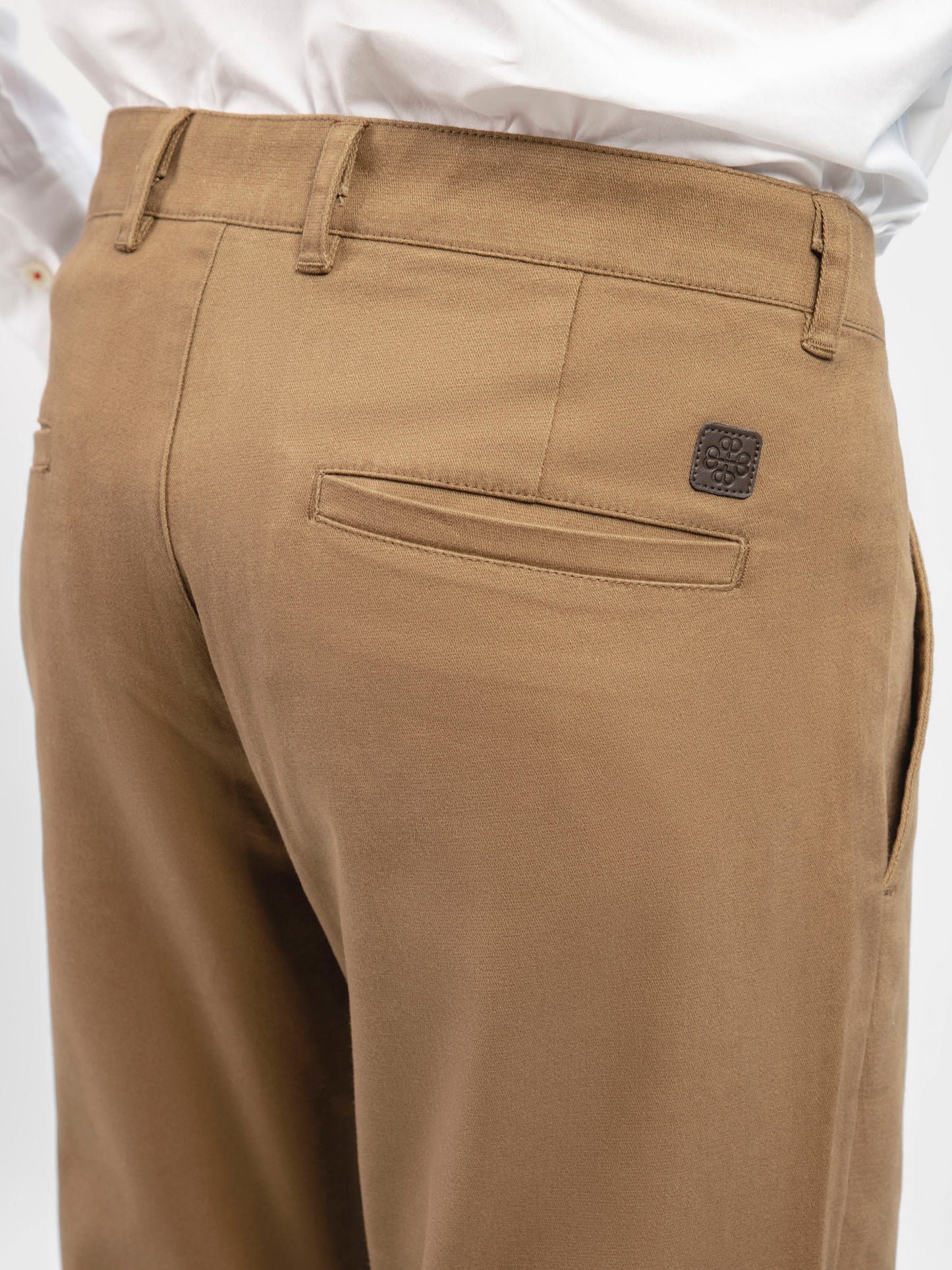 Camel Brown 3177 Structured Casual Fit Chinos-SS2024