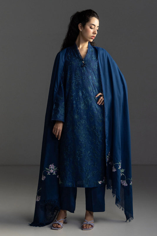 Coco By Zara Shahjahan Lawn 2026 – 3-Piece Embroidered Lawn Suit (LIORA-8A)