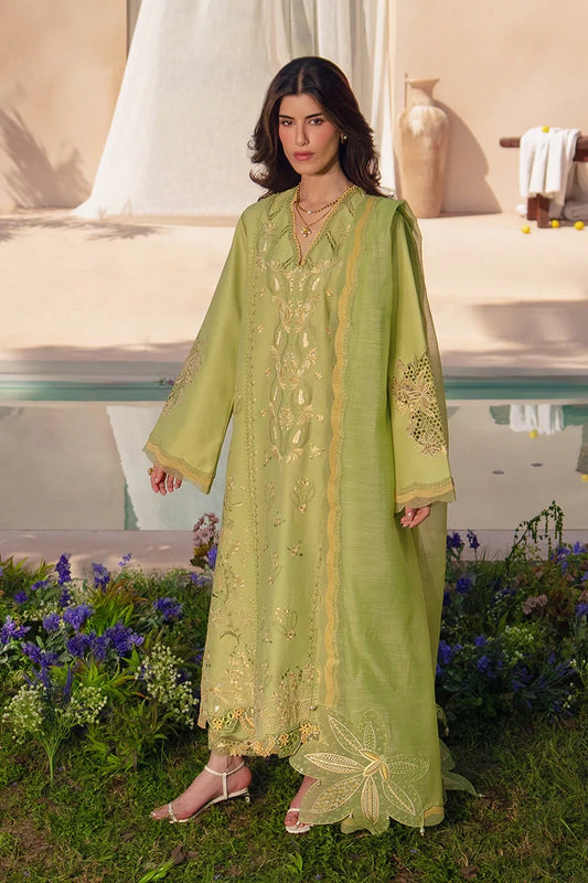 Rang Rasiya- Embroidered Lawn 3PC Unstitched Suit with Net Dupatta (Nadine)