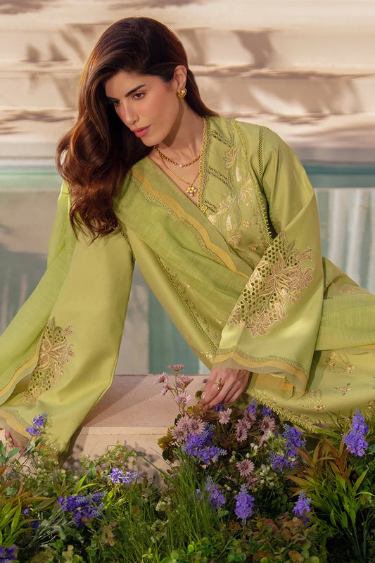 Rang Rasiya- Embroidered Lawn 3PC Unstitched Suit with Net Dupatta (Nadine)