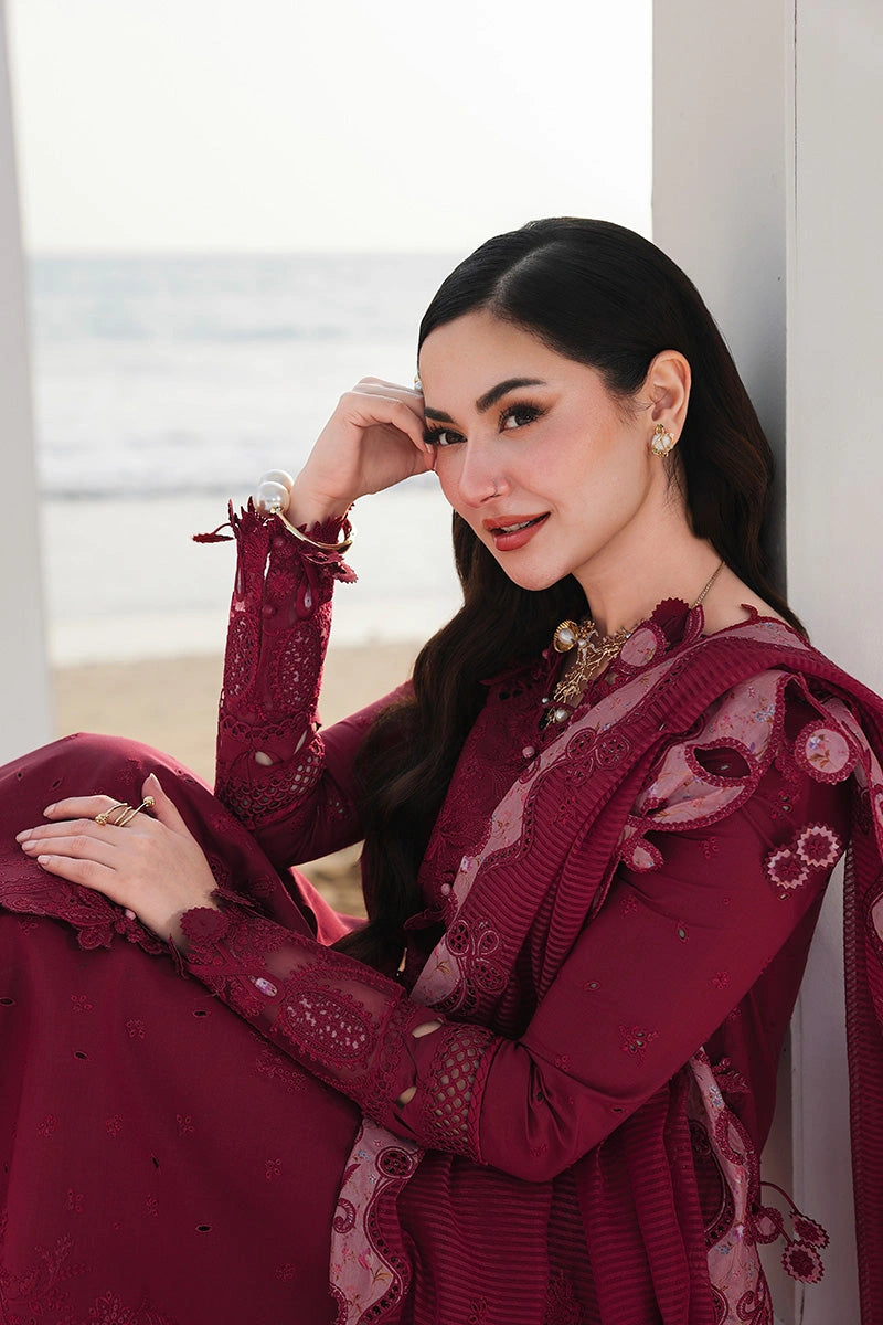 QALAMKAR Sahil | Luxury Chikankari Embroidered 3PC Lawn Suit with Jacquard Dupatta| NELAM