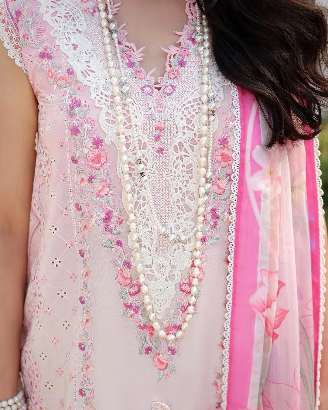 Mushq A Moi Luxury Lawn ’26 | Embroidered 3-Piece Unstitched Suit (Silent Dreamer)