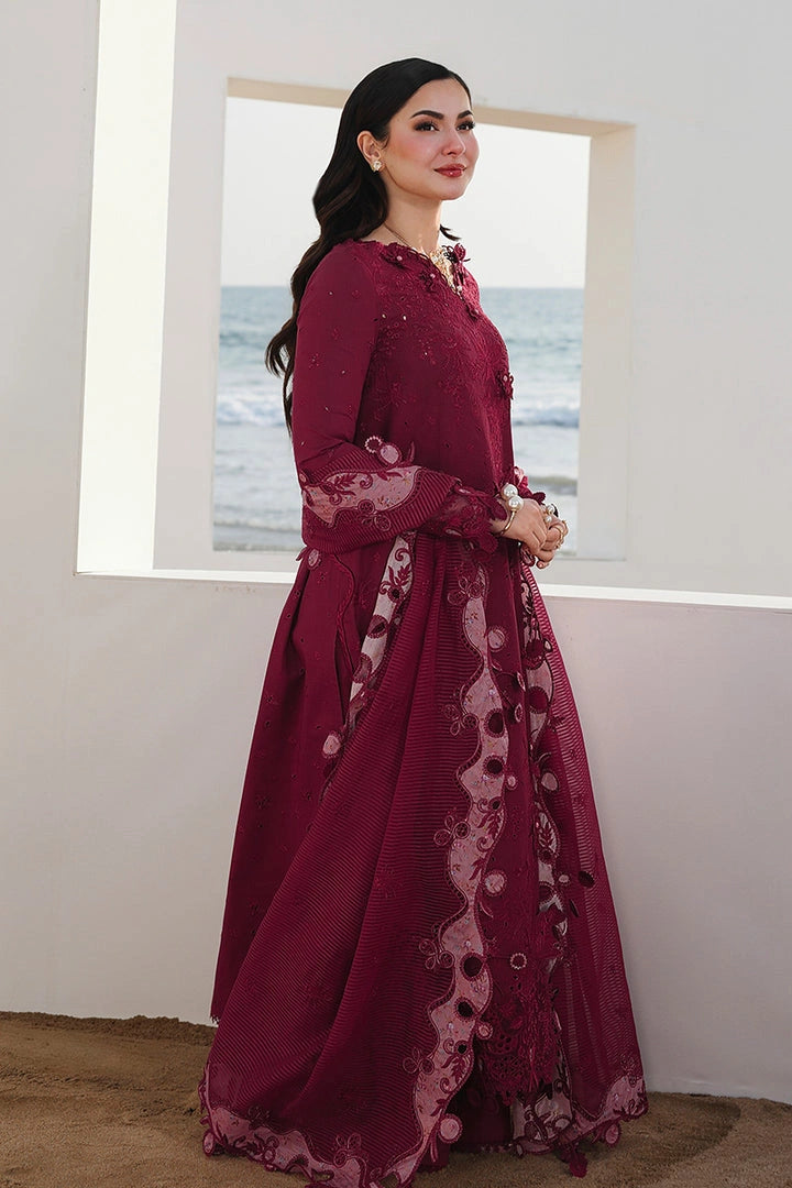 QALAMKAR Sahil | Luxury Chikankari Embroidered 3PC Lawn Suit with Jacquard Dupatta| NELAM