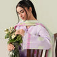 Roheenaz Rosette 3-Piece stitched Lawn Suit (Azure days)